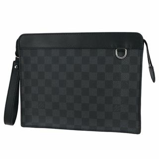 ルイヴィトン(LOUIS VUITTON)のルイヴィトン バッグ メンズ クラッチバッグ セカンドバッグ ブラック グレー 新品 h-c004(セカンドバッグ/クラッチバッグ)