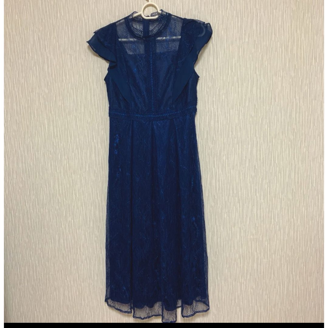 POURVOUS(プールヴー)のプールヴー　ハレモード　ハイウエストレースワンピース レディースのフォーマル/ドレス(ロングドレス)の商品写真