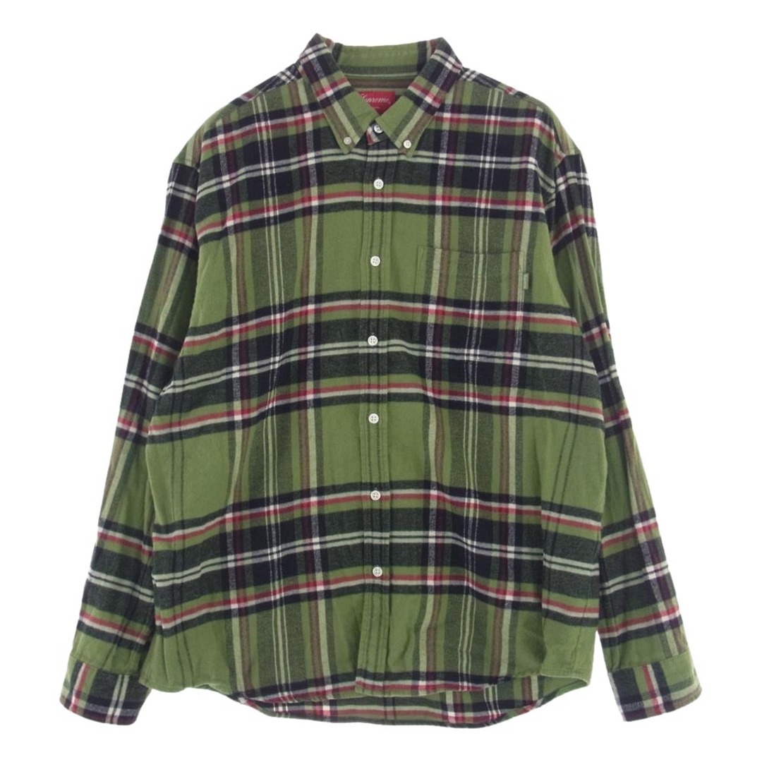 Supreme(シュプリーム)のSupreme シュプリーム 長袖シャツ  20AW  Tartan Flannel Shirt タータンチェック フランネル 長袖 シャツ ライトグリーン系 L【中古】 メンズのトップス(シャツ)の商品写真