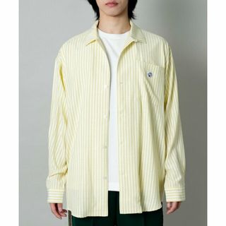 センスオブプレイスバイアーバンリサーチ(SENSE OF PLACE by URBAN RESEARCH)の【YELLOW】ddp STRIPE OPEN COLLAR SHIRTS(シャツ)