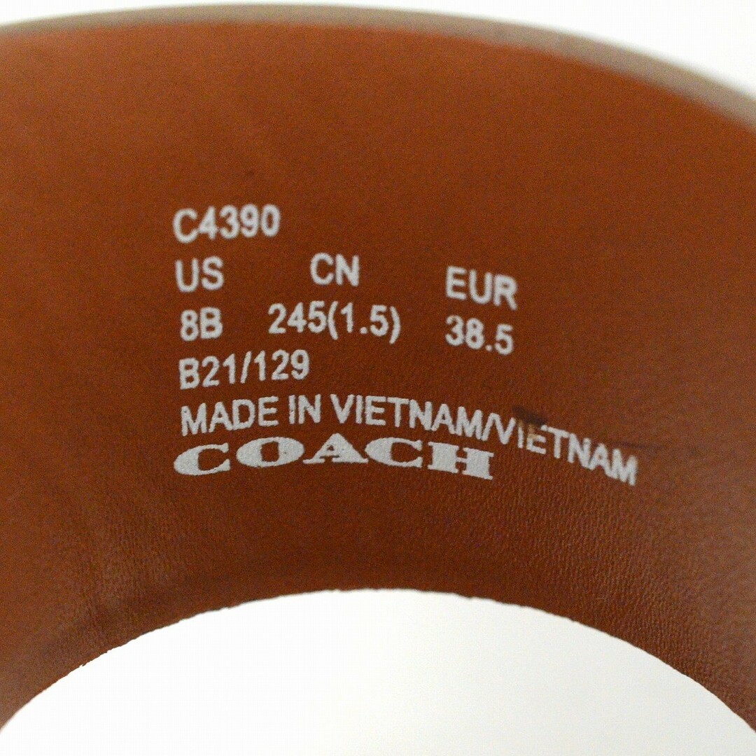 COACH(コーチ)のコーチ（COACH） シグネチャー レディースサンダル C4390 サイズ8 ベージュ 【中古】 JA-18588 レディースのファッション小物(財布)の商品写真