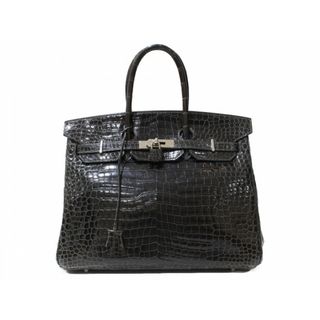 エルメス(Hermes)の【箱・布袋あり】HERMES　エルメス　バーキン35　□J刻印　2006年製造　ポロサス　ハンドバッグ　ブラック　シルバー金具　鍵　カデナ　メンズ　レディース　ユニセックス　ギフト　プレゼント包装可【中古】松前R56号店(その他)