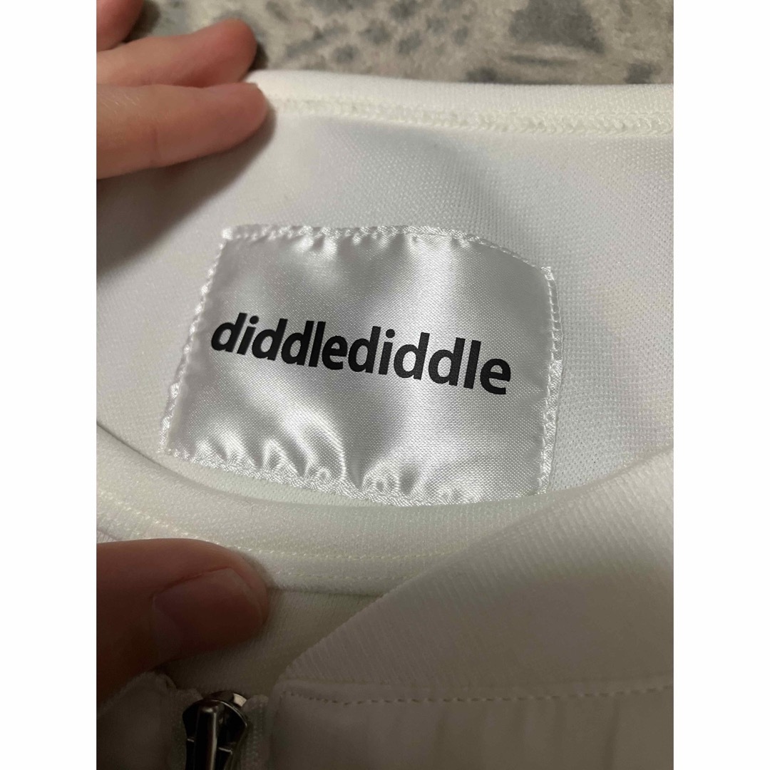 diddlediddle ディドルディドル　レイヤード　ホワイト　カットソー レディースのトップス(カットソー(半袖/袖なし))の商品写真