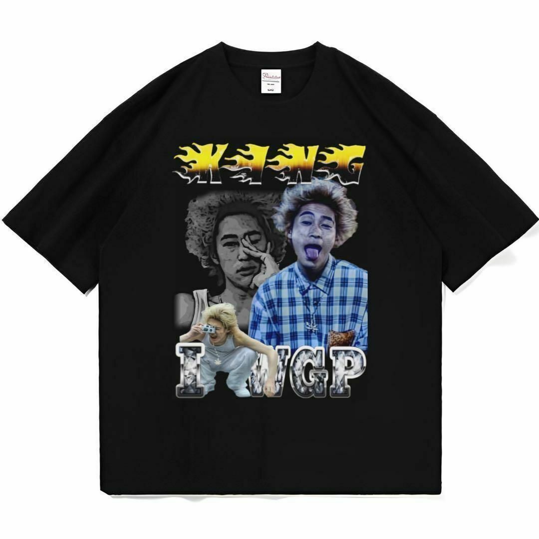 IWGP キング Tシャツ raptee bootleg ブラック メンズのトップス(Tシャツ/カットソー(半袖/袖なし))の商品写真