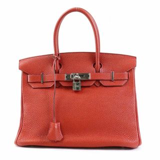 エルメス(Hermes)のエルメス HERMES ハンドバッグ バーキン30 トゴ レッド シルバー レディース 送料無料【中古】 a0201(ハンドバッグ)