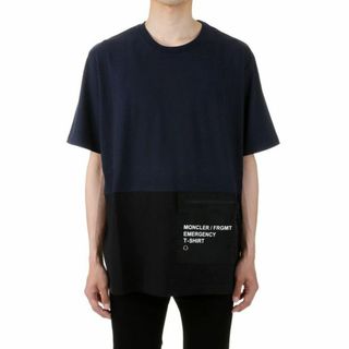 モンクレール(MONCLER)の送料無料 190 MONCLER GENIUS 7 FRAGMENT モンクレール ジーニアス 8C00002 8392B ネイビー Tシャツ 半袖 size M(Tシャツ/カットソー(半袖/袖なし))