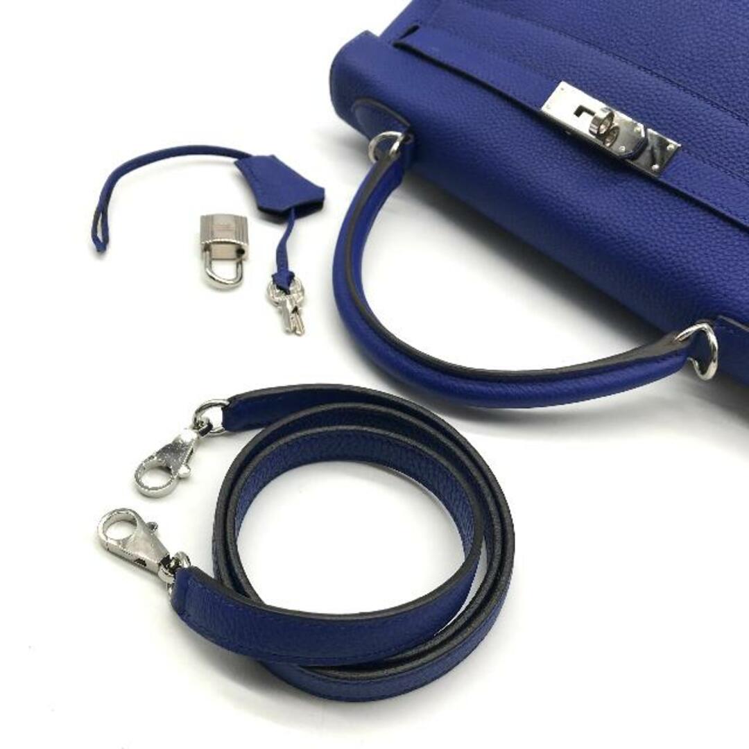 HERMES - 美品 HERMES エルメス ケリー32 トゴ ブルー HERMES - 美品 HERMES エルメス ケリー32 トゴ ブルー