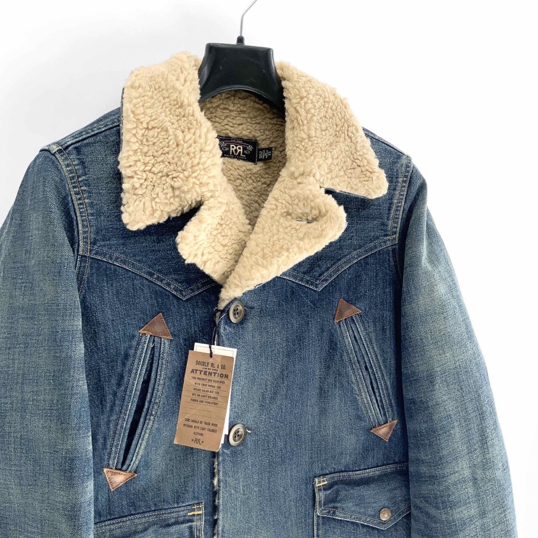 RRL(ダブルアールエル)の23FW RRL ダブルアールエル デニム ランチ ジャケット ピーコート XS メンズのジャケット/アウター(Gジャン/デニムジャケット)の商品写真