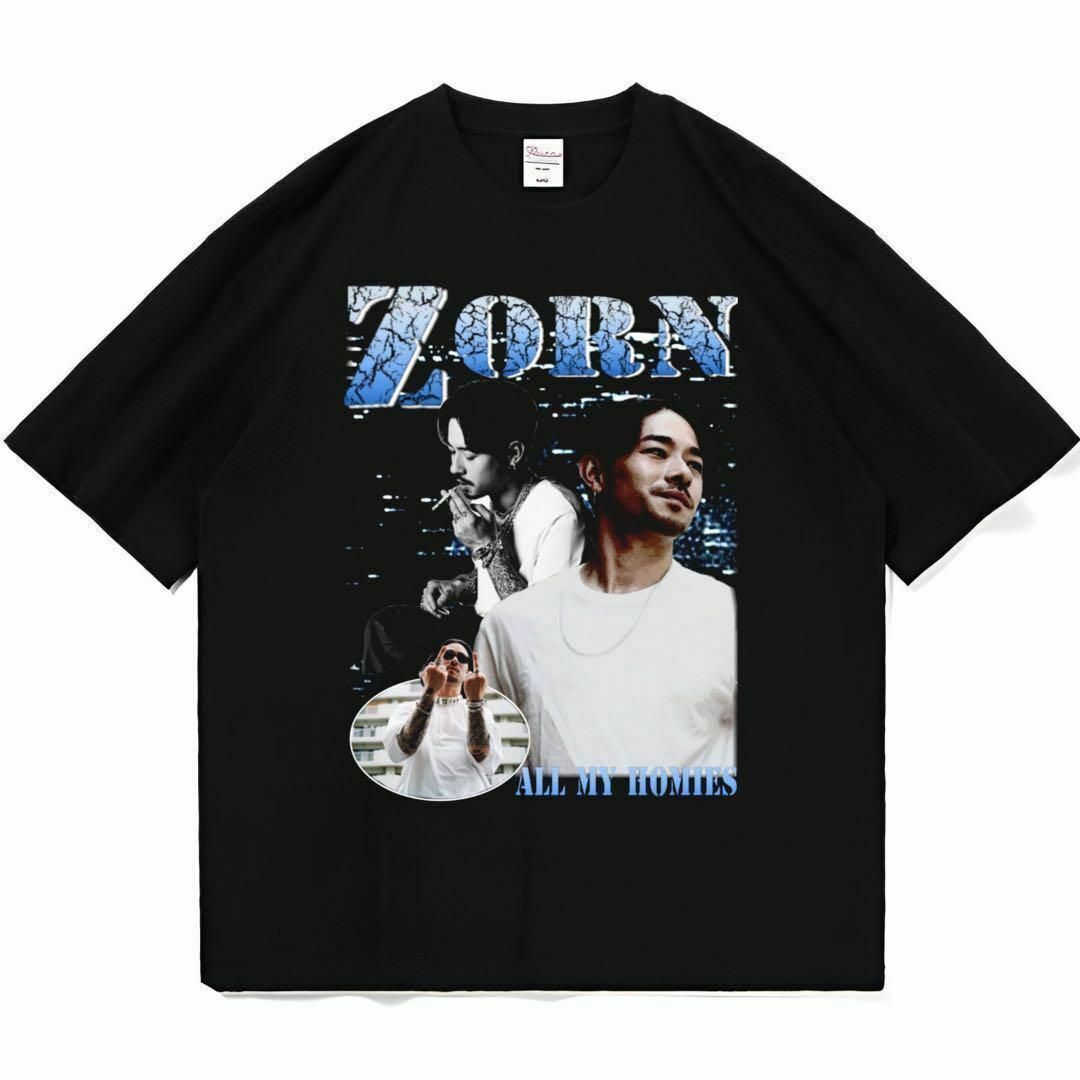 ZORN ラップ Tシャツ raptee bootleg ブラック メンズのトップス(Tシャツ/カットソー(半袖/袖なし))の商品写真
