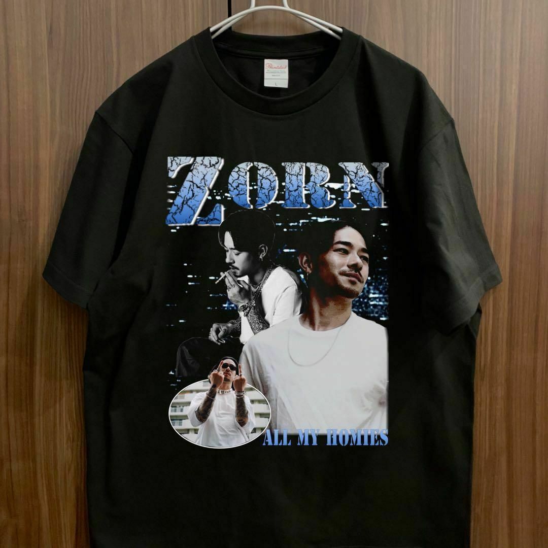 ZORN ラップ Tシャツ raptee bootleg ブラック メンズのトップス(Tシャツ/カットソー(半袖/袖なし))の商品写真