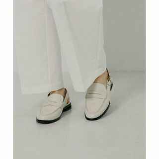 【WHITE】バックストラップローファー