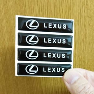 トヨタ(トヨタ)のLEXUS レクサス　 エポキシ　３Dステッカー　４個セット Bタイプ(車内アクセサリ)