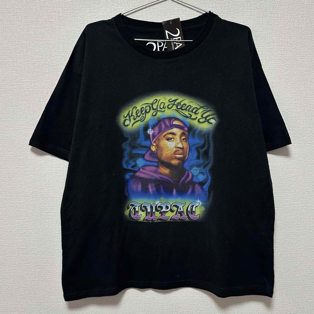 2PAC Tシャツ 黒 メンズのトップス(Tシャツ/カットソー(半袖/袖なし))の商品写真