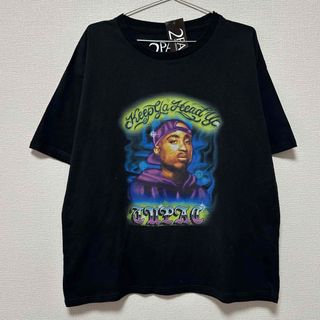 2PAC Tシャツ 黒(Tシャツ/カットソー(半袖/袖なし))