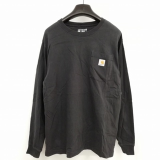 カーハート(carhartt)の2022 ルーズフィット ロングスリーブ ポケット Tシャツ M ブラック(Tシャツ/カットソー(七分/長袖))