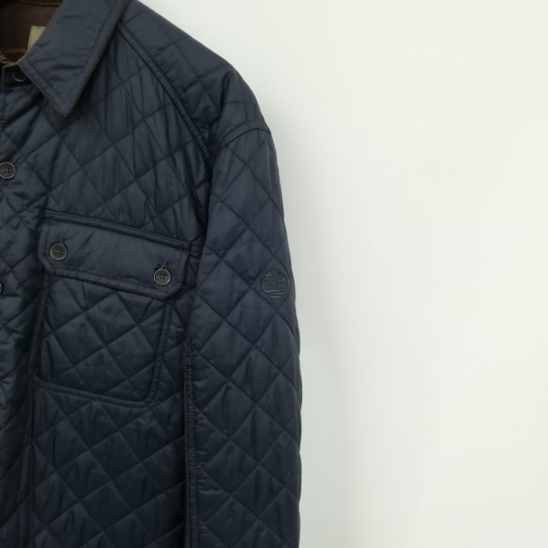 Timberland(ティンバーランド)のキルティング シャツ ジャケット ブルゾン 中綿 S ネイビー メンズのジャケット/アウター(その他)の商品写真