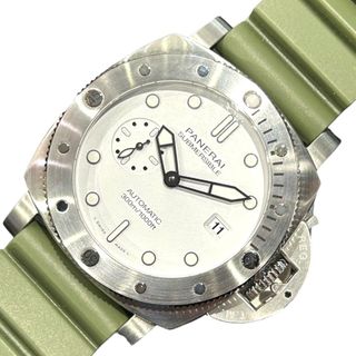 パネライ(PANERAI)の　パネライ PANERAI サブマーシブル クアランタクアトロ ビアンコ PAM01226 ホワイト ステンレススチール 自動巻き メンズ 腕時計(その他)