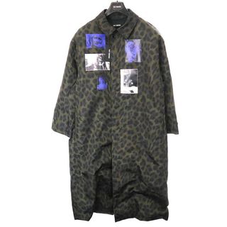 ラフシモンズ(RAF SIMONS)のRAF SIMONS ラフシモンズ 19AW Animalier Car Coat パッチ アニマルカーコート カーキ 46 192-626(その他)