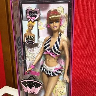 バービー(Barbie)のバービー人形　しましまビキニ　barbie (ぬいぐるみ/人形)