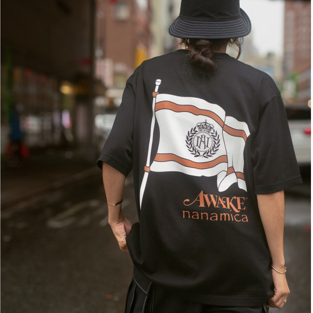 nanamica(ナナミカ)の【nanamica × AWAKE NY】H/S Tee【L】Tシャツ ブラック メンズのトップス(Tシャツ/カットソー(半袖/袖なし))の商品写真