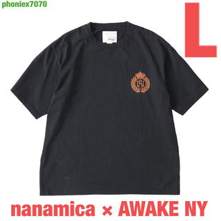 ナナミカ(nanamica)の【nanamica × AWAKE NY】H/S Tee【L】Tシャツ ブラック(Tシャツ/カットソー(半袖/袖なし))