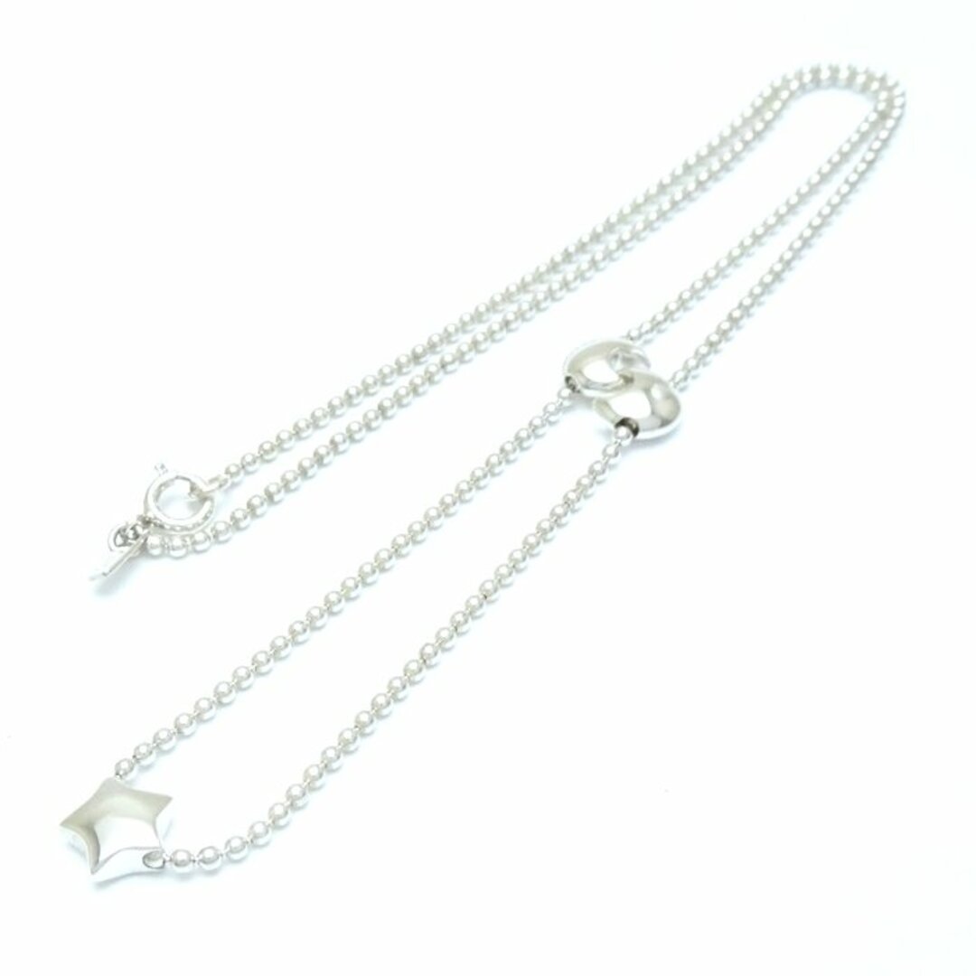 STAR JEWELRY(スタージュエリー)のSTAR JEWELRY スタージュエリー スター & ムーン ネックレス 星 月 シルバー925/291210【中古】【BJ】 レディースのアクセサリー(ネックレス)の商品写真