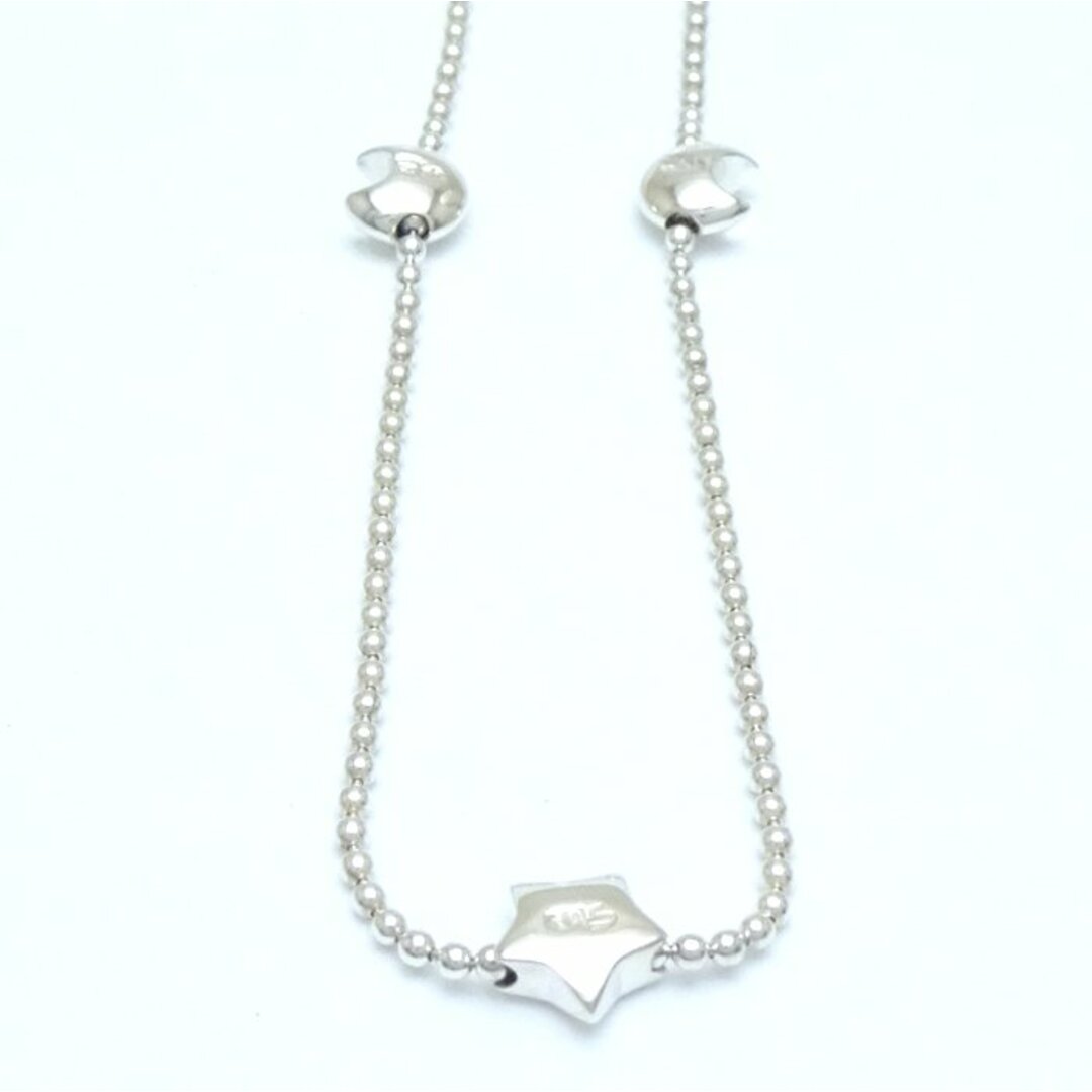 STAR JEWELRY(スタージュエリー)のSTAR JEWELRY スタージュエリー スター & ムーン ネックレス 星 月 シルバー925/291210【中古】【BJ】 レディースのアクセサリー(ネックレス)の商品写真