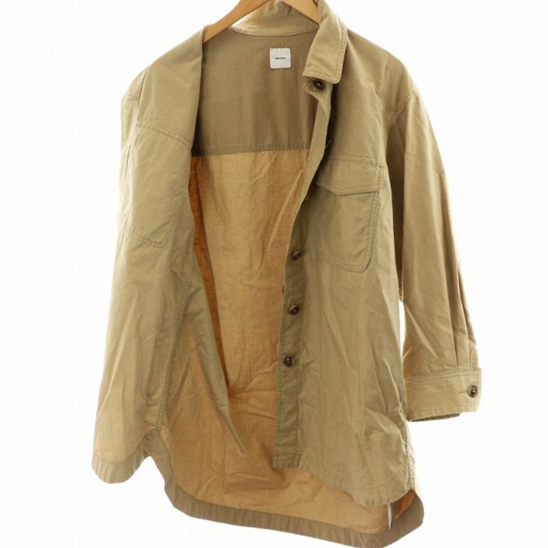 Spick & Span(スピックアンドスパン)のスピック&スパン 19SS ネップオーバーシャツジャケ 38 M ベージュ レディースのジャケット/アウター(その他)の商品写真