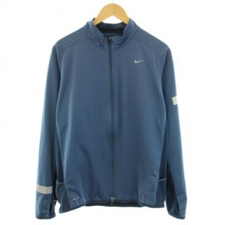 ナイキ(NIKE)のNIKE DRI-FIT ジップアップジャケット ブルゾン アウター XL 青(ブルゾン)