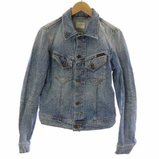 ヌーディジーンズ(Nudie Jeans)のnudie jeans デニムジャケット Gジャン ジージャン ロゴ S 水色(その他)