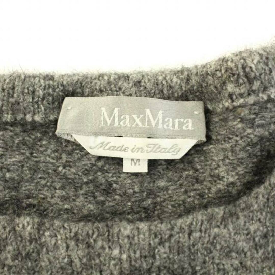 Max Mara(マックスマーラ)のマックスマーラ ニット セーター スクエアネック 半袖 ハイゲージ M グレー レディースのトップス(ニット/セーター)の商品写真