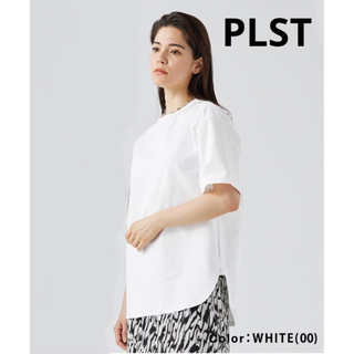 PLST - 【最終値下】 PLST プラステ ストレッチコットンブレンドラウンド Tシャツ