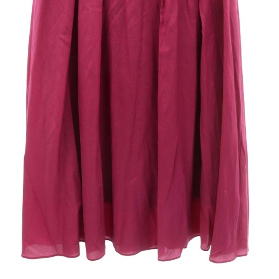 DRESSTERIOR(ドレステリア)のドレステリア ギャザースカート ロング フレア 38 ダークマゼンタ レディースのスカート(ロングスカート)の商品写真