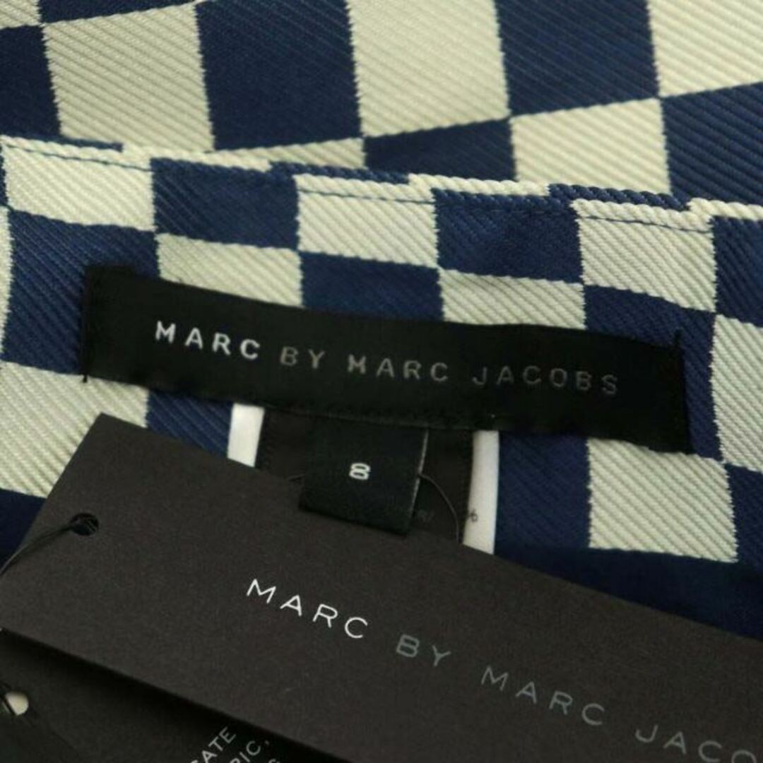 MARC BY MARC JACOBS(マークバイマークジェイコブス)のマークバイマークジェイコブス 市松模様 タックスカート 膝丈 タイト 台形 8 レディースのスカート(ひざ丈スカート)の商品写真