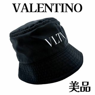 ヴァレンティノガラヴァーニ(valentino garavani)のヴァレンティノガラヴァーニ VLTNロゴ サイズ60 バケットハット ブラック(ハット)