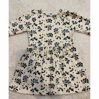 プチバトー(PETIT BATEAU)のプチバトー　花柄　ワンピース　110(ワンピース)