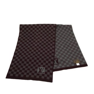 ルイヴィトン(LOUIS VUITTON)の美品 ルイ ヴィトン ダミエ グラフィット エシャルプ プティ マフラー 402330 ウール メンズ LOUIS VUITTON 【1-0130856】(マフラー/ショール)