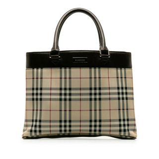 バーバリー(BURBERRY)のバーバリー ノバチェック ハンドバッグ キャンバス レディース BURBERRY 【1-0136282】(ハンドバッグ)