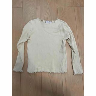 エバークローゼット(evercloset)のエバクロ　メロウ　リブ　フリルトップス　120(Tシャツ/カットソー)