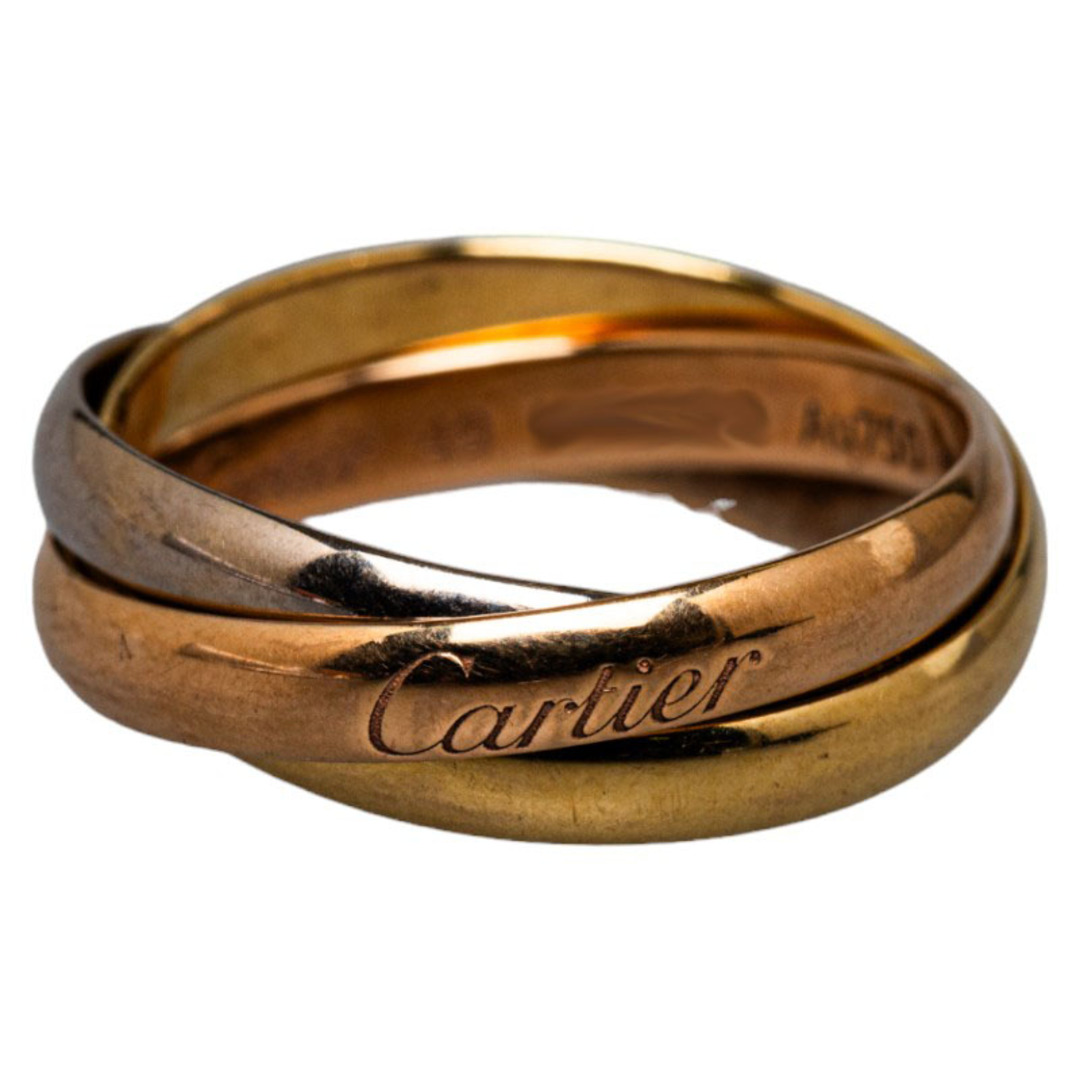 Cartier(カルティエ)の美品 カルティエ トリニティ リング 指輪 Au750 レディース CARTIER 【228-38229】 レディースのアクセサリー(リング(指輪))の商品写真