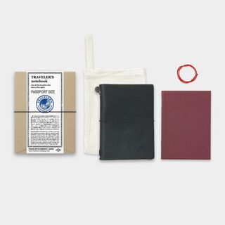 トラベラーズノート　パスポートサイズ　ブラック　新品　トラベラーズファクトリー(ノート/メモ帳/ふせん)