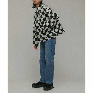 【ブラック（01）】[JACKET]BLOCK CHECK QUILTING JACKET(その他)