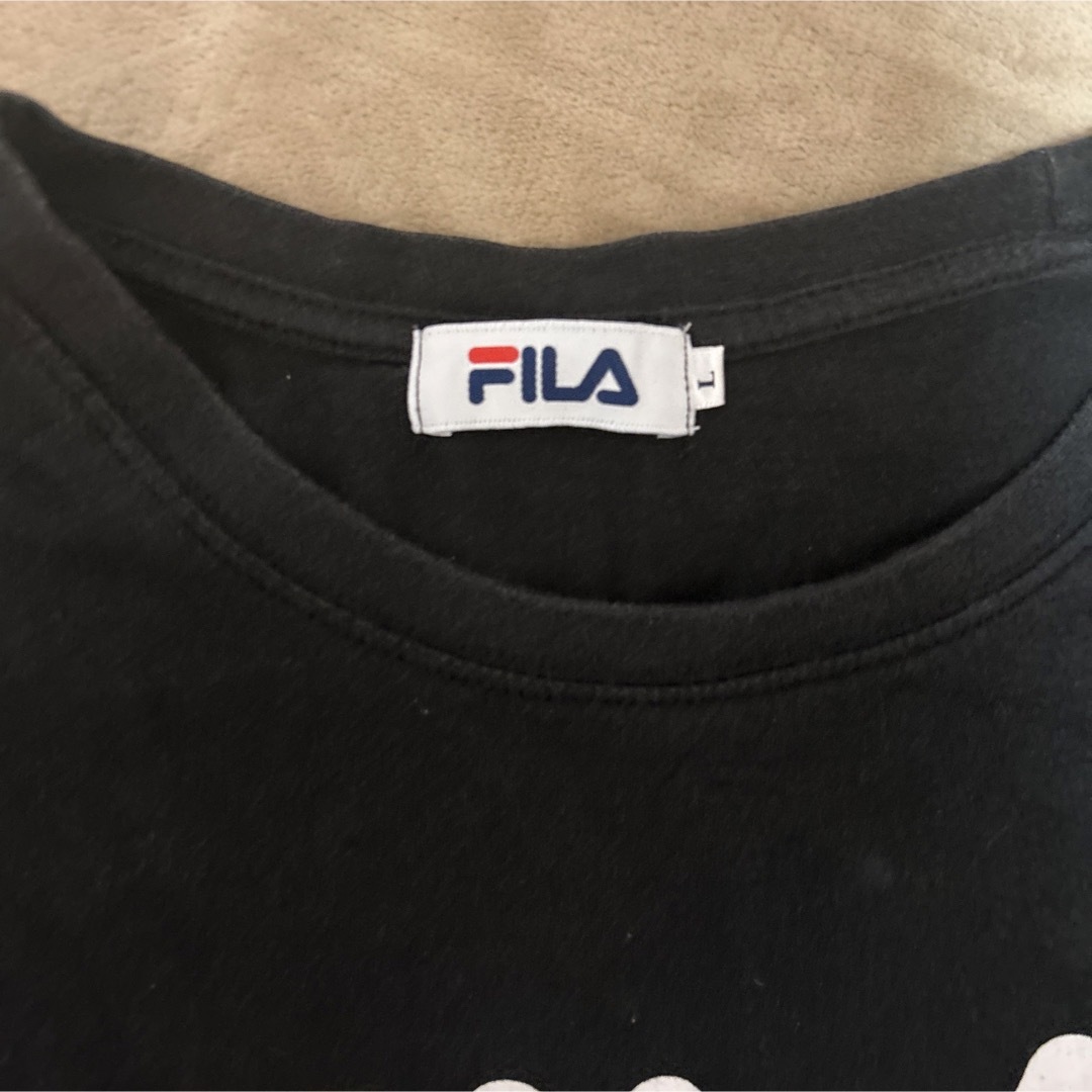 FILA(フィラ)のフィラ　黒　半袖　Tシャツ　FILA レディース レディースのトップス(Tシャツ(半袖/袖なし))の商品写真