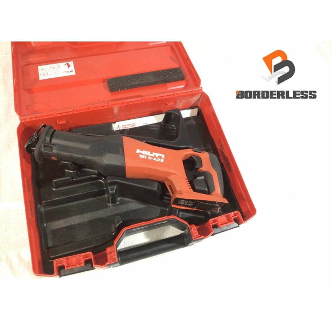 ☆中古品☆HILTI ヒルティ 22V 充電式レシプロソー SR6-A22 ☆中古品☆HILTI ヒルティ 22V 充電式レシプロソー SR6-A22