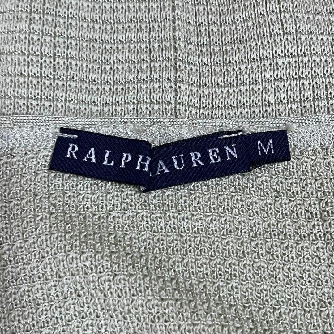 Ralph Lauren(ラルフローレン)のRALPH LAUREN ラルフローレン 美品 キャミソール サマーニット 緑 レディースのトップス(タンクトップ)の商品写真