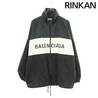 バレンシアガ(Balenciaga)のバレンシアガ  529213 TBQ03 ロゴプリントデニム切り替えポプリンシャツブルゾン メンズ 36(ブルゾン)