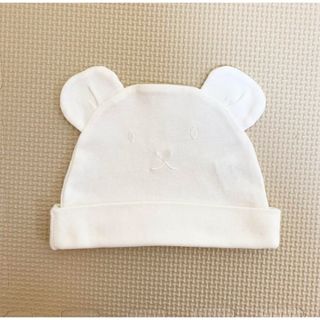 ベベ(BeBe)の【美品】ベビー 新生児 帽子 ＊ ベベ(フィヨ デュ ベベ ルダクティオン)(帽子)