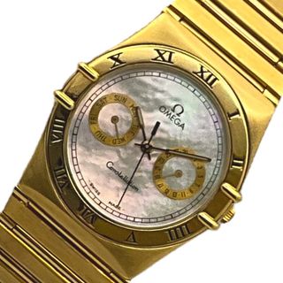 オメガ(OMEGA)の　オメガ OMEGA コンステレーション ホワイトシェル 396.1071 K18イエローゴールド 750YG×ホワイトシェル クオーツ レディース 腕時計(腕時計)