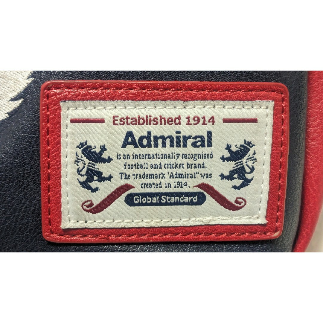 Admiral(アドミラル)のアドミラル　ボディバッグ　メンズ　かっこいい　中古品　ネイビー✕レッド　おしゃれ メンズのバッグ(ボディーバッグ)の商品写真