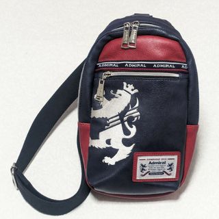 Admiral - アドミラル　ボディバッグ　メンズ　かっこいい　中古品　ネイビー✕レッド　おしゃれ